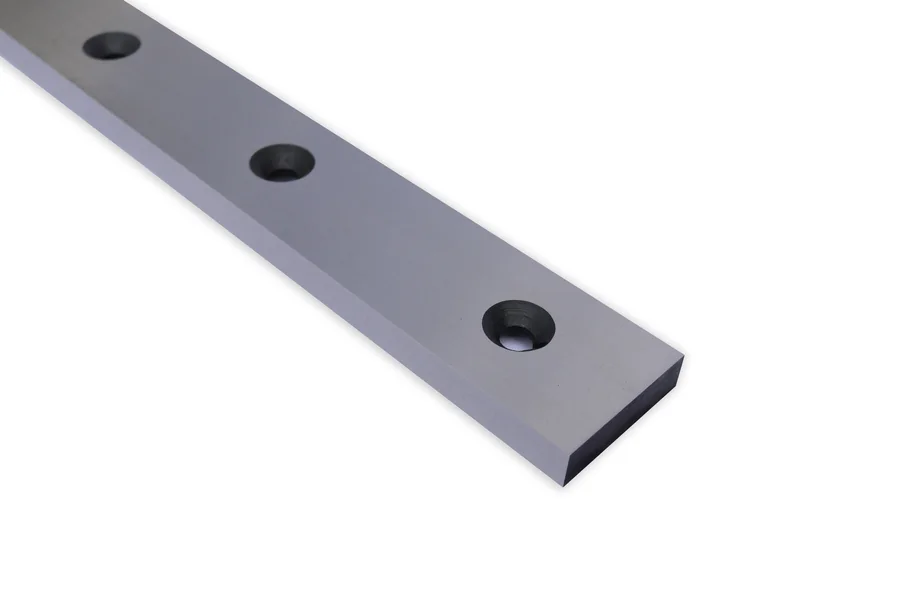 Precision-made flat blade made to drawing from tool steel as an example of an accurate custom build